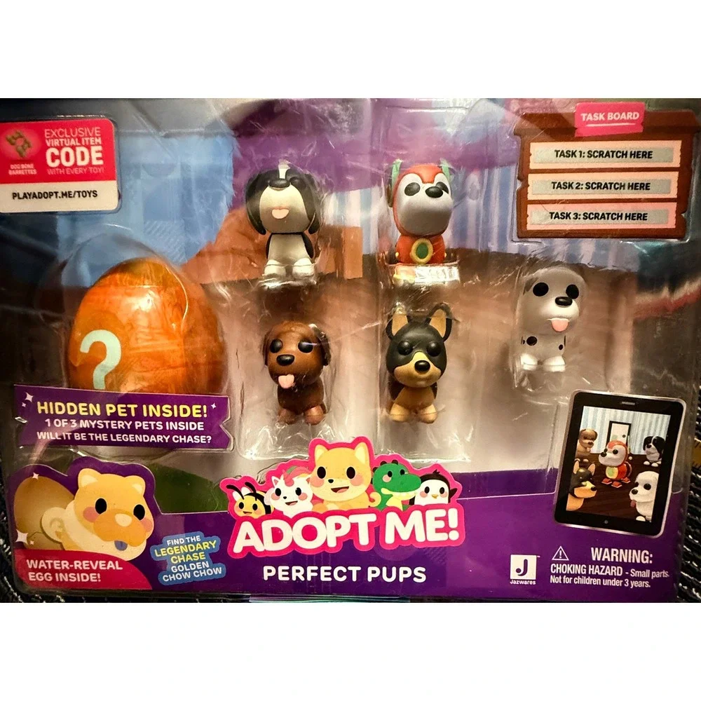 Jazwares Adopt Me Perfect Pups Kids‎ OS Multicolor New Mystery Egg Virtual Code